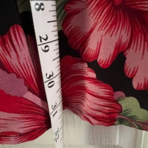 Floral Black Casual Button Down Shirt - Picture 6 of 6